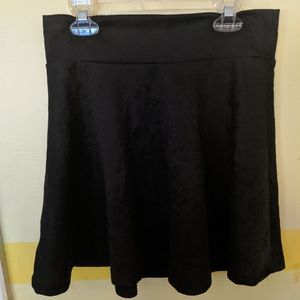 Black brocade circle skirt